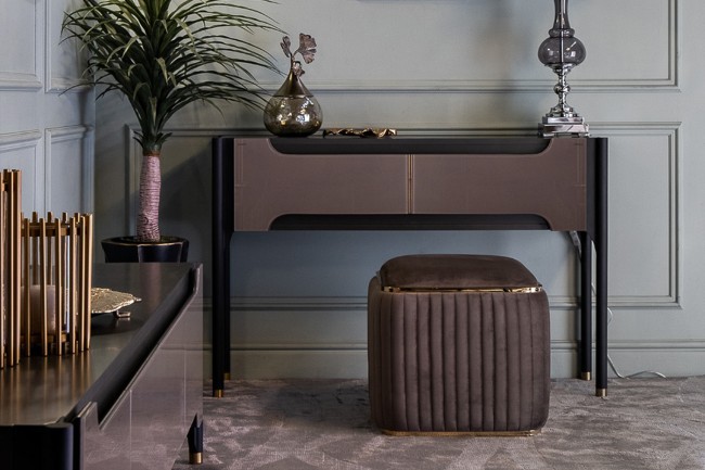 Пуф Glarus, велюр коричневый 45*45*45 см (TT-00009827)