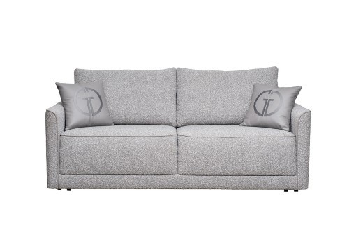 Диван Портофино(Portofino) 200 двухм раскл с кантом букле серый Orso-Ser+Enzo902 (TT-00017014)