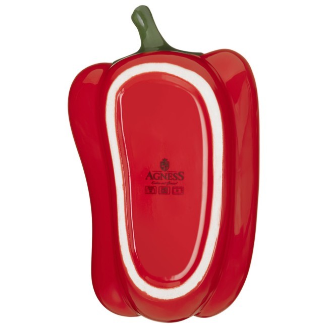 Блюдо для запекания "перец" 500 мл. 21*12,5 см. высота=6 см. коллекция "il raccolto" Agness (490-318) Блюдо для запекания "перец" 500 мл. 21*12,5 см. высота=6 см. коллекция "il raccolto" Agness (490-318)