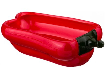 Блюдо для запекания "перец" 500 мл. 21*12,5 см. высота=6 см. коллекция "il raccolto" Agness (490-318)
