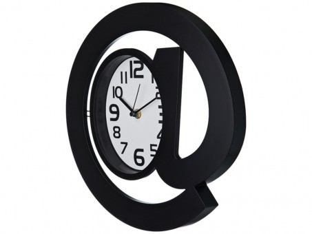 Часы настенные кварцевые "собачка" диаметр=30 см. цвет: черный циферблат 17*12 см. Lefard (220-241)