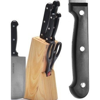 Набор ножей 7пр на подст. + топор Mayer&Boch (27424)