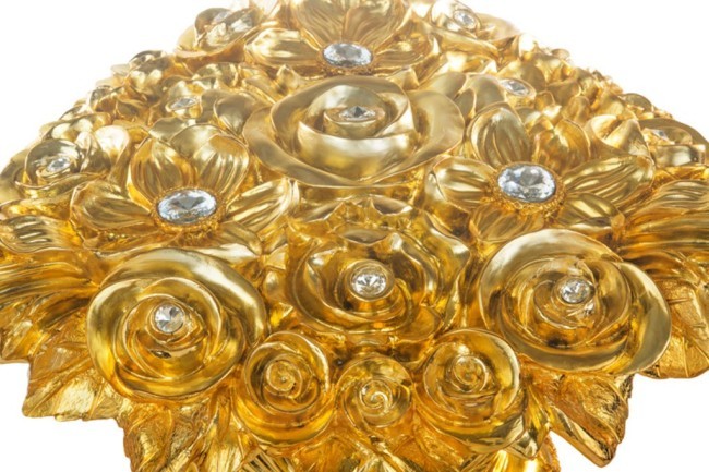 Стол интерьерный + стекло диаметр=130 см. высота=81 см. Lefard (93-304)