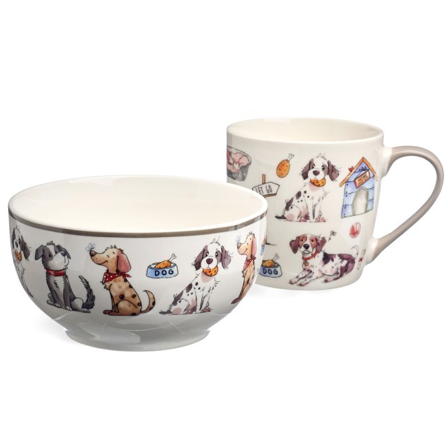 Набор для завтрака lefard "dogs", 2 пр.: салатник 500мл, кружка 345мл Lefard (260-1055) Набор для завтрака lefard "dogs", 2 пр.: салатник 500мл, кружка 345мл Lefard (260-1055)