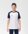 Футболка игровая JÖGEL CAMP Reglan Jersey, белый/темно-синий, детский (702227)
