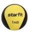 Медбол высокой плотности Starfit GB-702, 1 кг, желтый (1007345)