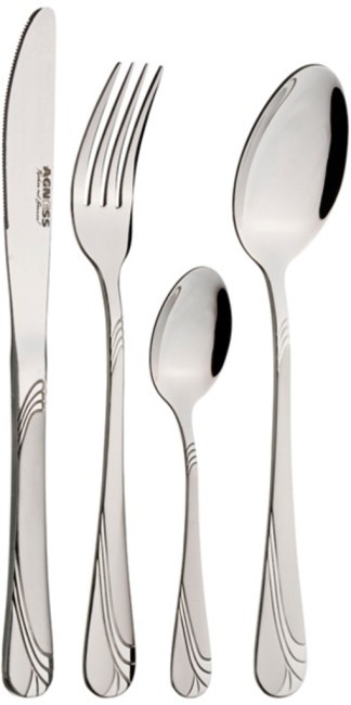 Набор столовых приборов на 6 персон 24 пр.: 6ложек,6вилок,6ножей,6чайных ложек Agness (922-102) Набор столовых приборов на 6 персон 24 пр.: 6ложек,6вилок,6ножей,6чайных ложек Agness (922-102)