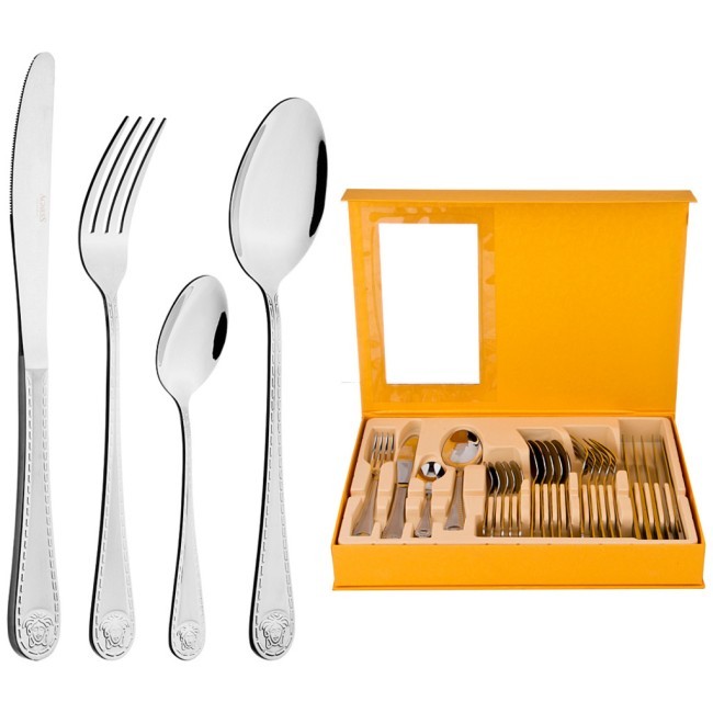 Набор столовых приборов на 6 персон 24 пр.: 6ложек,6вилок,6ножей,6чайных ложек Agness (922-102) Набор столовых приборов на 6 персон 24 пр.: 6ложек,6вилок,6ножей,6чайных ложек Agness (922-102)