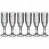 Набор бокалов для шампанского "рока" 6шт. серия "muza color" 150 мл высота=20 см. Lefard (694-024)