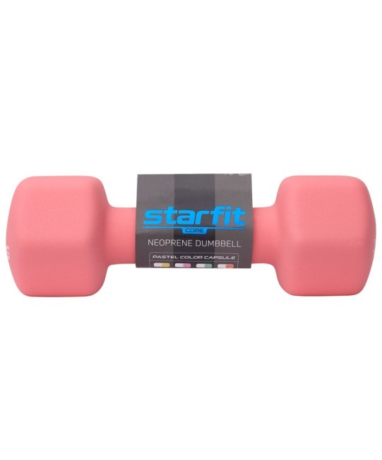 Гантель неопреновая STARFIT DB-201 3 кг, коралловый (2103517)