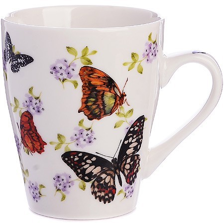 Кружка 340мл Бабочки (мин.4шт) LR (26586) Кружка 340мл Бабочки (мин.4шт) LR (26586)