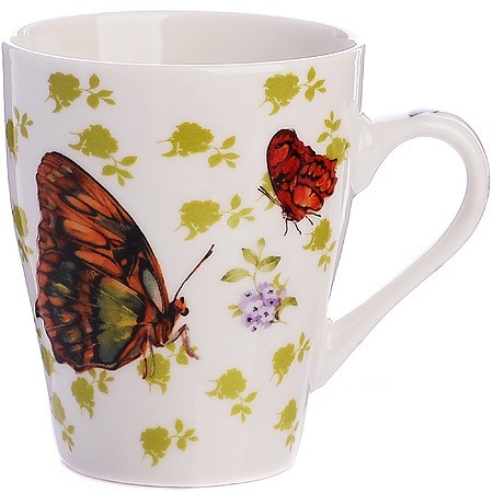 Кружка 340мл Бабочки (мин.4шт) LR (26586) Кружка 340мл Бабочки (мин.4шт) LR (26586)
