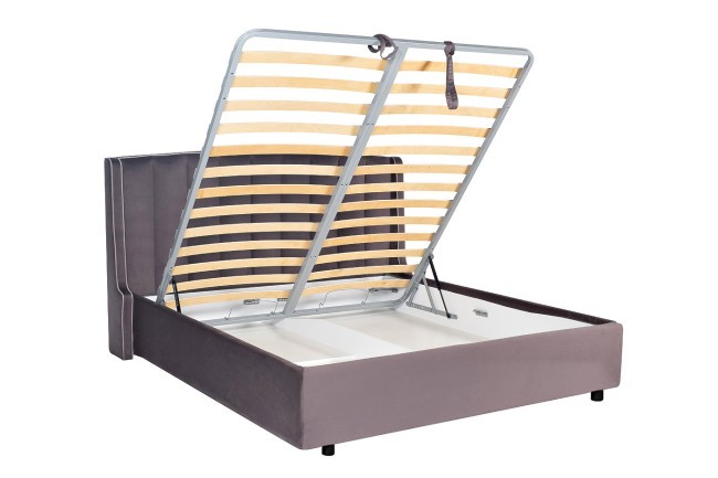 Кровать Odry c подъем.мех. велюр лилово-серый Vel19 206*220*120 (TT-00006002) Кровать Odry c подъем.мех. велюр лилово-серый Vel19 206*220*120 (TT-00006002)