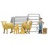 Игрушки фигурки в наборе серии "На ферме", 7 предметов (фермер, семья овец, ограждение-загон, инвентарь) (ММ205-007)
