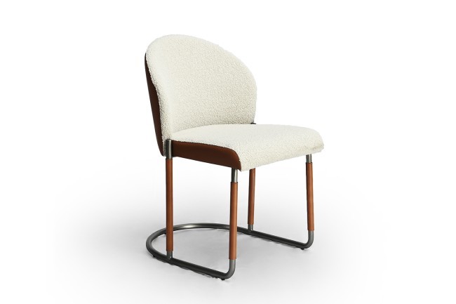 Стул обеденный, экокожа кремовый/терракота 63*54*83см (TT-00013061) Стул обеденный, экокожа кремовый/терракота 63*54*83см (TT-00013061)