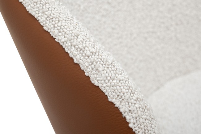 Стул обеденный, экокожа кремовый/терракота 63*54*83см (TT-00013061) Стул обеденный, экокожа кремовый/терракота 63*54*83см (TT-00013061)