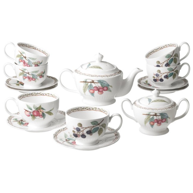 Чайный сервиз lefard "fruit garden" на 6 пер. 14 пр. 800/350/260 мл Lefard (590-641)