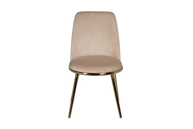 Стул велюр бежевый/золото 48*56*86см (TT-00006835) Стул велюр бежевый/золото 48*56*86см (TT-00006835)
