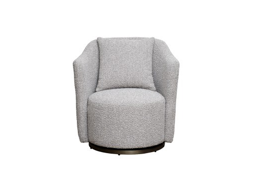 Кресло Verona вращающееся, букле серый Orso-SER/бронза 70*77*80см (TT-00016876)