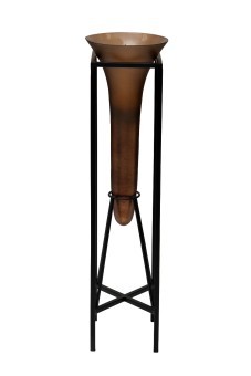 Подставка под цветы стеклянная на металлич.основании h.81см (TT-00013101)