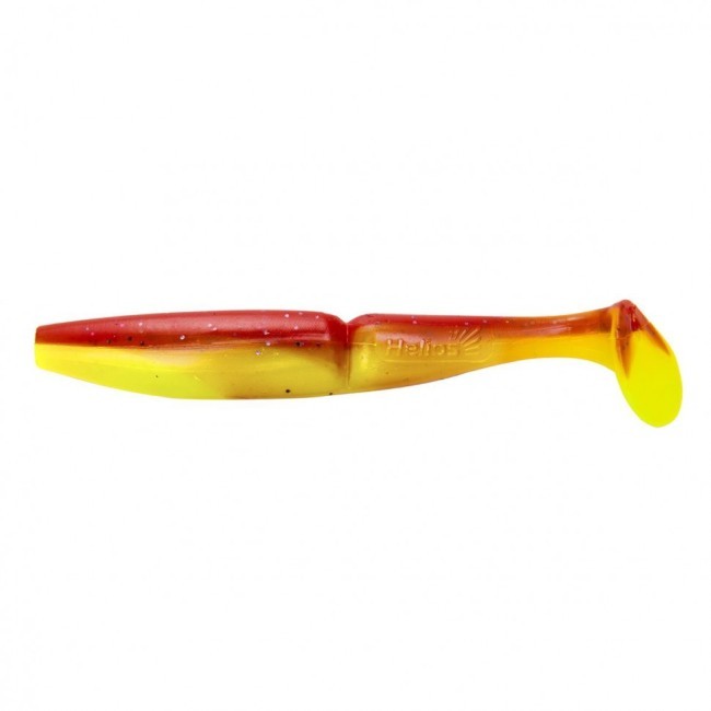 Виброхвост Helios Guru 3,0"/7,62 см, цвет Red Lemon 9 шт HS-29-050 (77623)