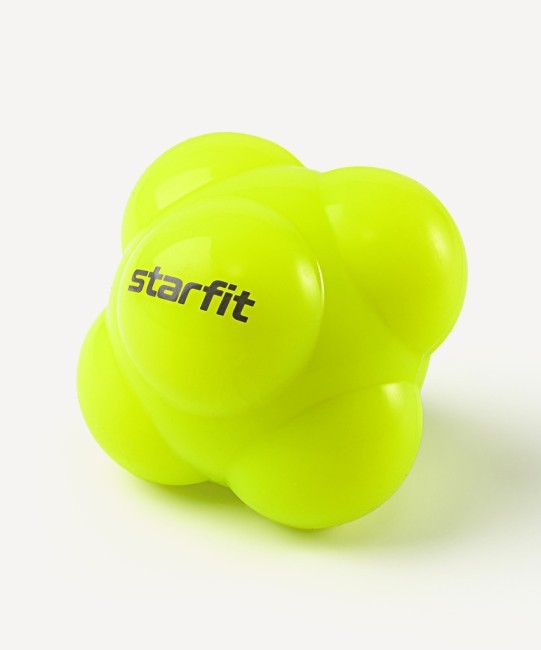 Мяч реакционный STARFIT RB-301, силикагель, ярко-зеленый (1041687)