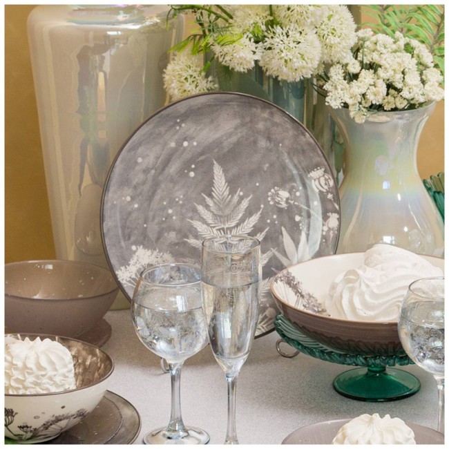 Тарелка обеденная lefard "forest tale" grey 25 см Lefard (409-194)