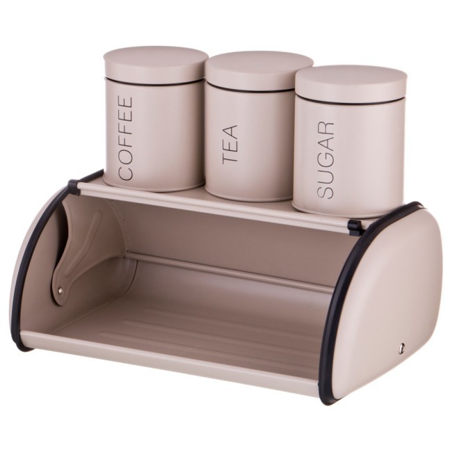 Хлебница agness "velour" металл.35,5х23х14,5см с 3-мя банк. д/сып. прод. d10см, выс12см, 950мл Agness (938-048) Хлебница agness "velour" металл.35,5х23х14,5см с 3-мя банк. д/сып. прод. d10см, выс12см, 950мл Agness (938-048)