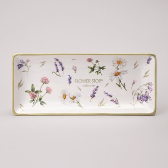 Блюдо agness "flower story" 28*12*3 см Agness (358-2167)