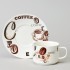 Кофейный набор lefard "coffee mania" на 6 пер. 12 пр. 180 мл Lefard (165-571)