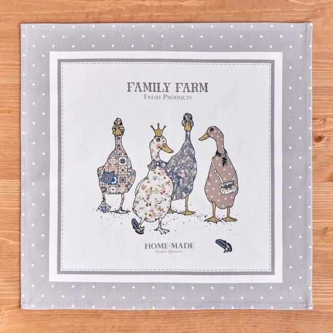 Набор салфеток из 2-х шт "family farm" 40х40см, твил, 100% хлопок, серый Lefard (850-750-8)