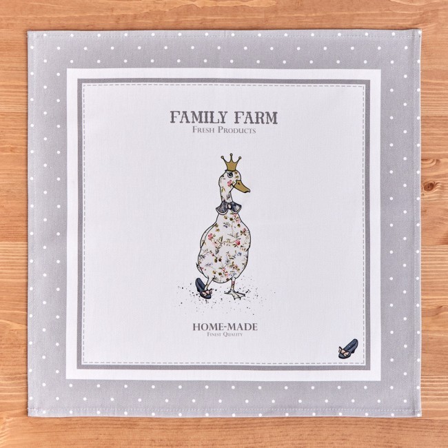 Набор салфеток из 2-х шт "family farm" 40х40см, твил, 100% хлопок, серый Lefard (850-750-8)