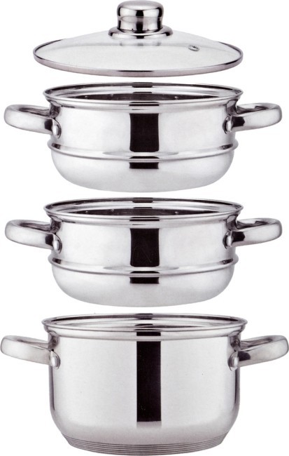 Кастрюля-пароварка agness 3-х ярусная, 4 предмета, серия "classic" диаметр=18см, 2,5л Agness (933-501) Кастрюля-пароварка agness 3-х ярусная, 4 предмета, серия "classic" диаметр=18см, 2,5л Agness (933-501)