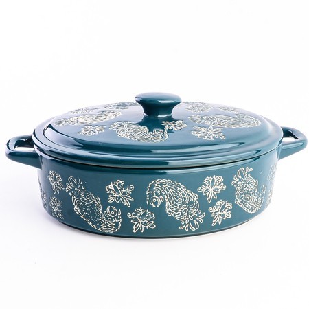 Кастрюля с крышкой 850 мл керамика LR (60367)