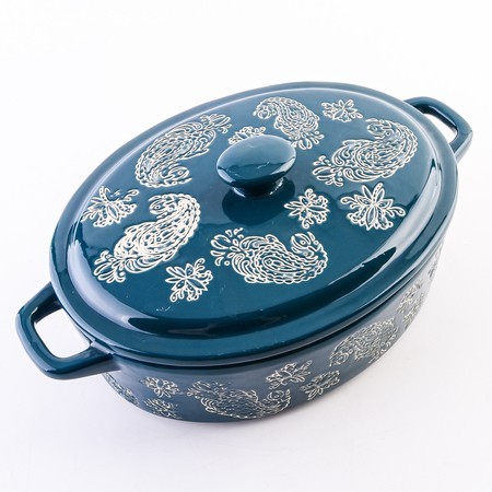 Кастрюля с крышкой 850 мл керамика LR (60367)