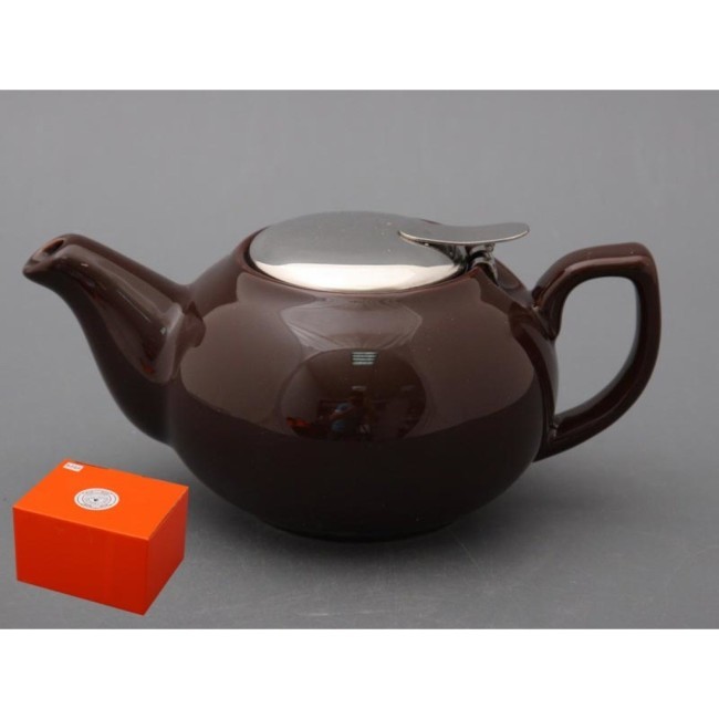 Заварочный чайник с металлической крышкой 600 мл. Agness (470-016)