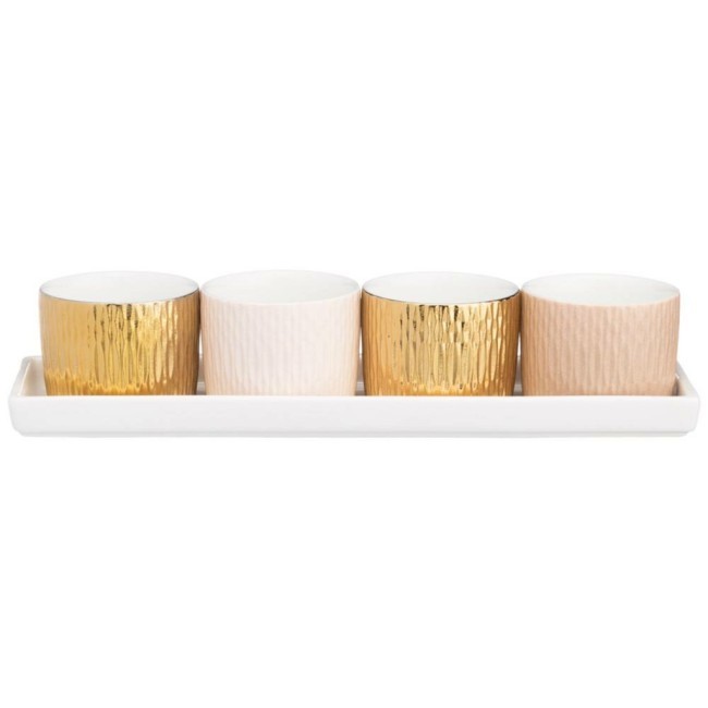 Набор сервировочный из 5 предметов bronco "crocus" микс Bronco (263-1065)