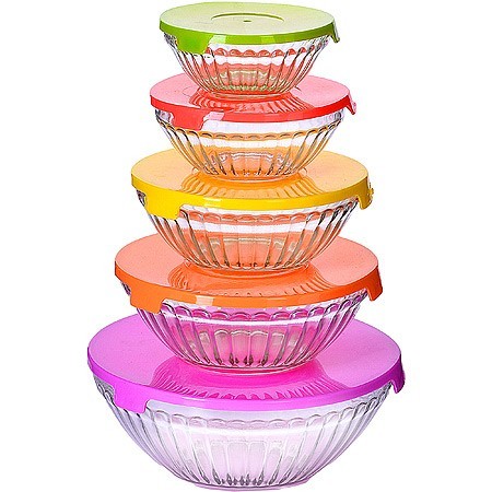 Салатницы 0,15/0,22/0,35/0,61/0,9л стек/пластик LR (29994) Салатницы 0,15/0,22/0,35/0,61/0,9л стек/пластик LR (29994)