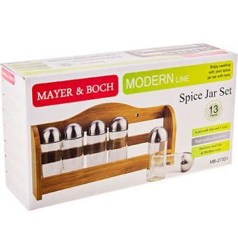 Набор баночек для приправ,специй и сыпучих продуктов 7пр 100мл Бамбук (24 специй внутри) Mayer&Boch (27351) Набор баночек для приправ,специй и сыпучих продуктов 7пр 100мл Бамбук (24 специй внутри) Mayer&Boch (27351)