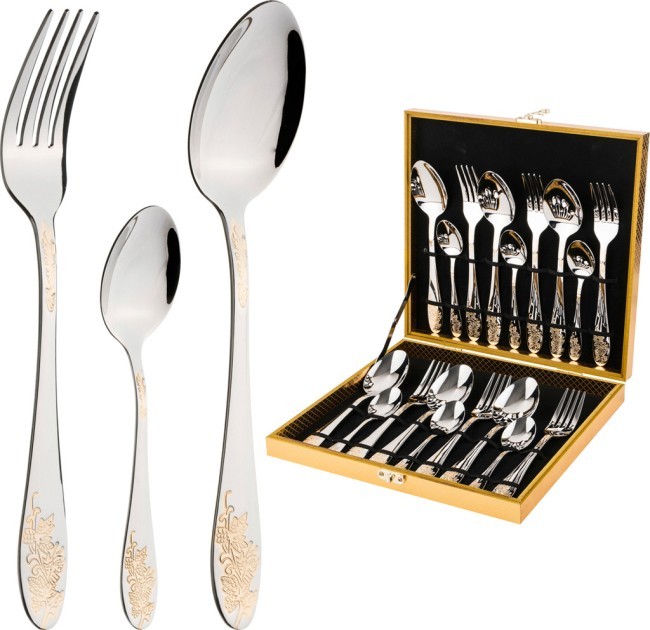 Набор столовых приборов agness на 6 персон 18 пр.в деревянной шкатулке серия garden Agness (922-127) Набор столовых приборов agness на 6 персон 18 пр.в деревянной шкатулке серия garden Agness (922-127)