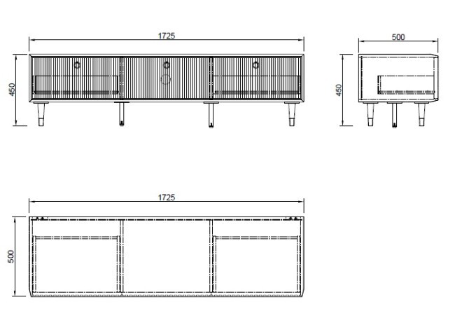Тумба под телевизор 172,5*50*45см (TT-00003838) Тумба под телевизор 172,5*50*45см (TT-00003838)