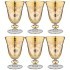 Набор бокалов для вина/воды из 6 штук 280мл "amalfi ambra oro" ART DECOR (326-083)