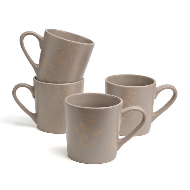 Набор кружек bronco "grasses" 4 шт. 400 мл Bronco (191-341-1)