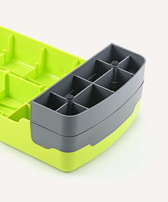 БЕЗ УПАКОВКИ Степ-платформа фиксирующаяся STARFIT SP-103 65х26х15 см, 2-х уровневая, лаймовый (2134156)