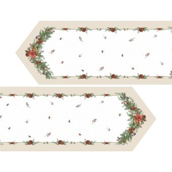 Дорожка на стол 45х400 cm  "celebration", цвет: бежевый, tm lefard, полиэстер 100% Lefard (986-001-33)