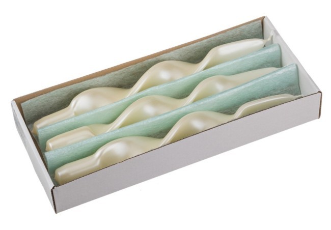 Набор свечей из 3 шт. перламутровый металлик н=27 см. Adpal (348-306) Набор свечей из 3 шт. перламутровый металлик н=27 см. Adpal (348-306)