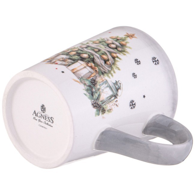 Кружка agness "с новым годом!" 12,2*8,8*10 см 320 мл Agness (358-2268)