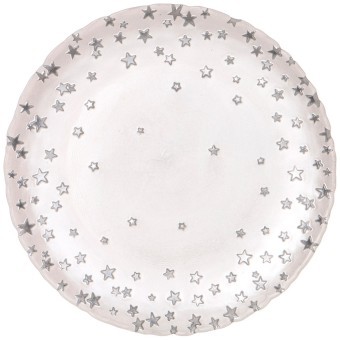 Тарелка "stars" white 21 см мал.уп.=6шт. Bronco (336-213)