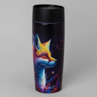 Термокружка agness  "лиса" 360мл, колба нерж.сталь 18/10 Agness (709-110)
