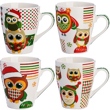 Кружка 340мл Совушки (мин. 4шт)LR (24447) Кружка 340мл Совушки (мин. 4шт)LR (24447)